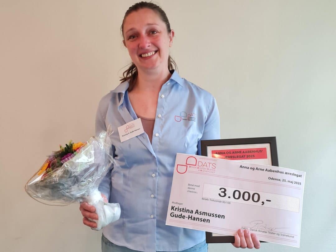 Prismodtager med et hjerte af teaterguld